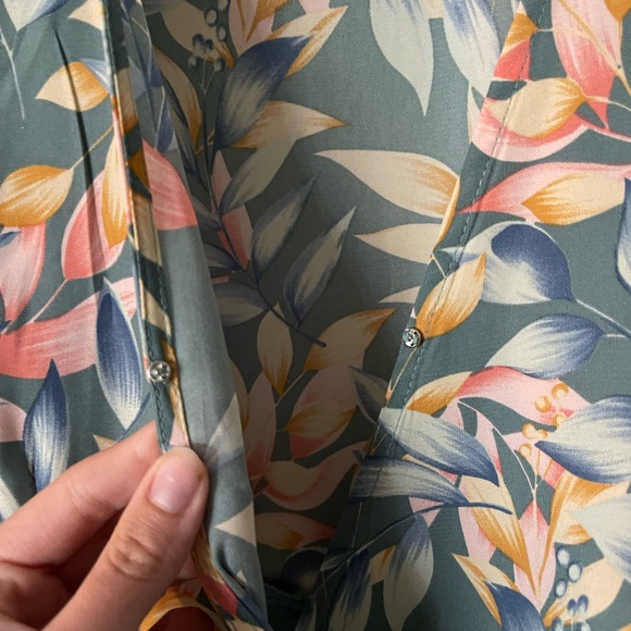 Blue Green Floral Maxi Dress Red Dress Boutique - Picture 3 of 6